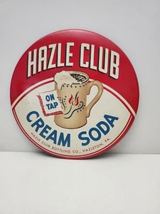 ORIGINAL SIGN HAZEL CLUB  CREAM SODA   HAZLETON, PA.   STRING HUNG - Picture 1 of 15