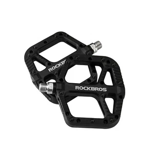 ROCKBROS Bicycle Nylon Pedals Flat Road BMX Mountain Bike 1 Sealed Bearing Pedal - Picture 1 of 26