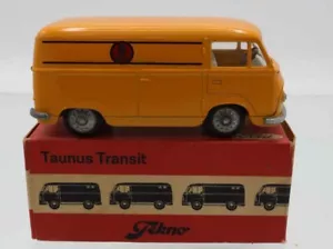 ^Vintage Rare Tekno 415 Taunus Trarnsit postbil Yellow DENMARK - Picture 1 of 8