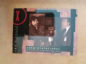 Pieceworks Redemption Card Unpunched X8pr1 The X Files Season 8 Inkworks 2002 - Picture 1 of 2
