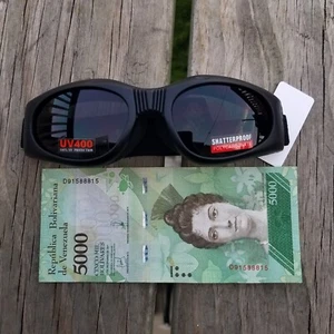 Motorcycle Goggles glasses Padded Black air jacket Protection Google new bin9 - Picture 1 of 8
