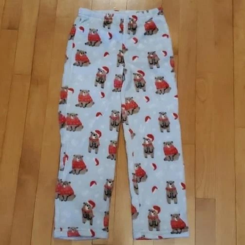 Boys Girls Falls Creek Christmas Bears Fleece Sleep Pajama Pants Size XS Sm Med - Image 1 of 1