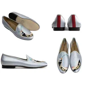 Del Toro x Vogue 125 special edition collaboration Satin Slippers Flats 6 - Picture 1 of 13