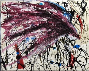 “Phoenix”, #michaelscottwoodcock Gritty Oil Painting Canvas Art Original - Imagen 1 de 3