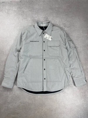 Helmut Lang Striped Button Up Shirt Jacket Size L New with tags - Image 1 of 4