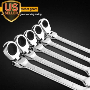 13-Piece Flex-Head Ratcheting Combination Wrench Set 5/16"-1" SAE 72-Tooth Cr... - Picture 1 of 8