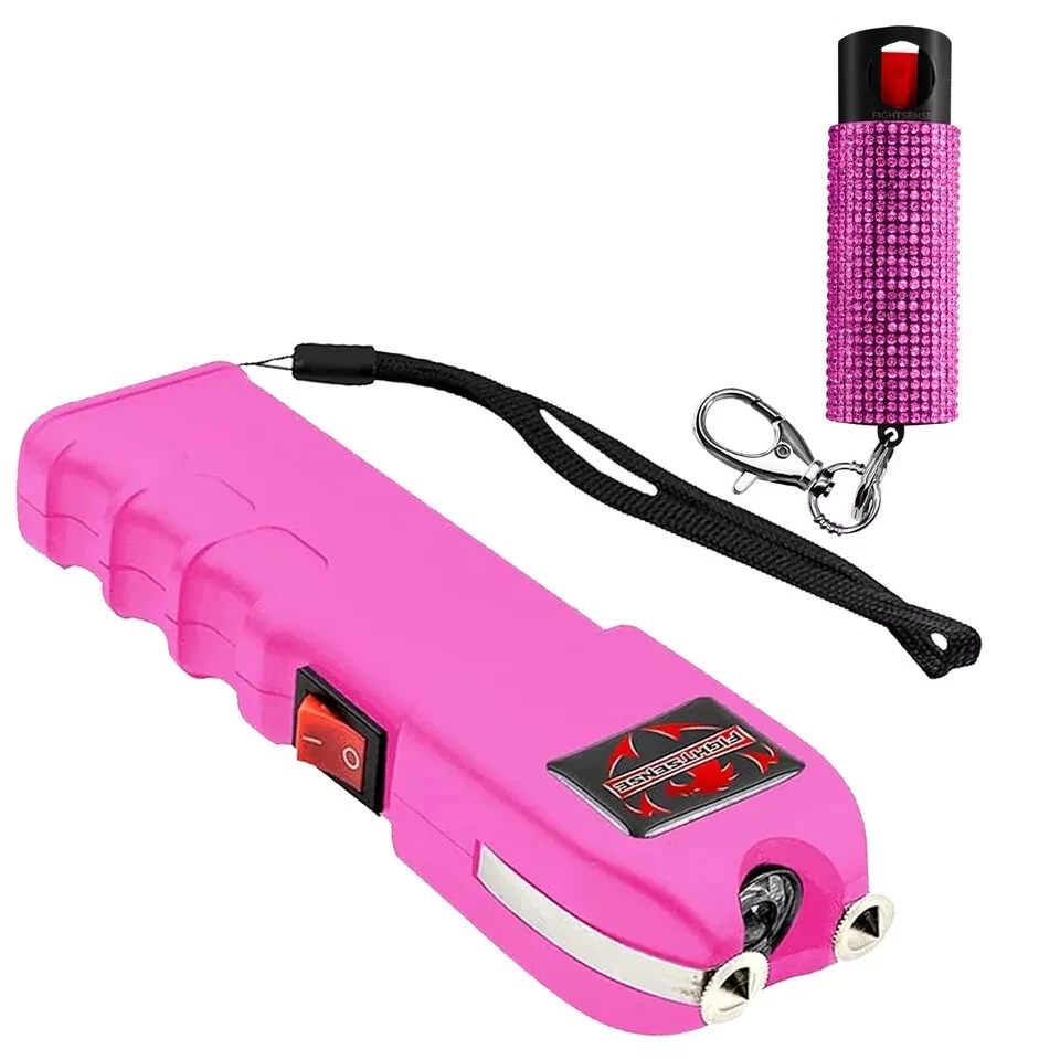 FIGHTSENSE сверхпрочный перезаряжаемый электрошокер со светодиодным фонариком и перцовым аэрозолем комбо - Изображение 1 из 1