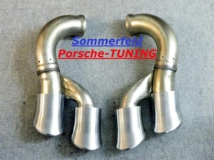 orig. Porsche 957 Cayenne Turbo Doppelendrohre Endrohre / double Tail Pipe - Picture 1 of 1