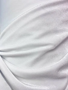 TELA DE TERCIOPELO ELÁSTICO POLIÉSTER BLANCO (60 pulg.) Vendido por yarda - Imagen 1 de 1