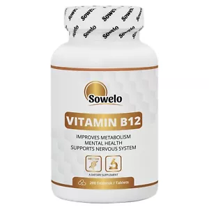 Vitamina B12 Compresse - Alta Resistenza, Energia e Supporto del Sistema Nervoso - Sowelo - Foto 1 di 10