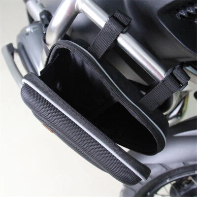 Motorcycle Side Frame Storage Bag Saddle Package Engine Guard Mount Case Pouch - Image 1 of 4
