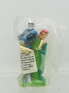 Vintage Batman MR. FREEZE & POISON IVY Figur PVC Spielzeug 1997 Taco Bell NEU - Bild 1 von 6