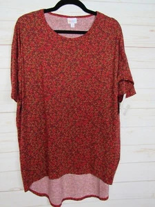 Lularoe Women's Irma Red with Green Top Size Small NWT - Picture 1 of 3
