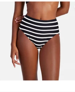 Kate Spade New York hochtaillierter Damen-Bikiniunterteil Bademode schwarz M (aw68) - Bild 1 von 3