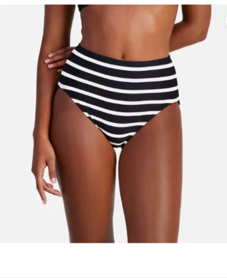 Pantalones de bikini Kate Spade New York para mujer cintura alta trajes de baño negros M (aw68) Foto 1 de 3