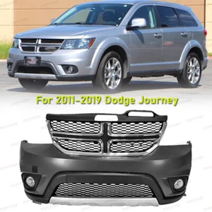 For 2011-2019 Dodge Journey Front Bumper Cover Assembly Complete w/ grill, fogs - Picture 1 of 14