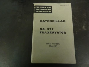 Caterpillar CAT 977 Traxcavator Betrieb Wartungsanleitung Handbuch   - Bild 1 von 5