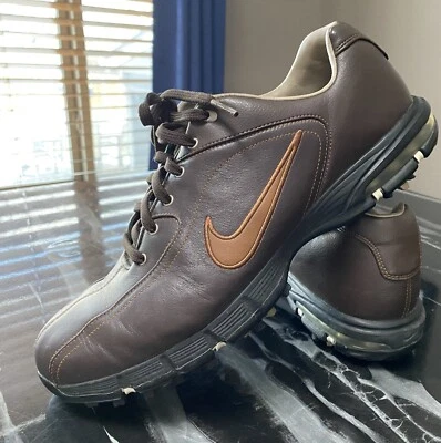 Nike Revive Air Zoom Performance Golf Shoes, Brown Leather, Size US 10 - Image 1 of 4