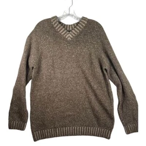 Tommy Bahama Indigo Palms 70% Baumwolle, 30% Wolle V-Ausschnitt braun Pullover, Damen M - Bild 1 von 8