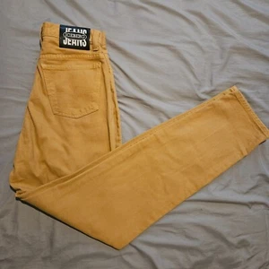 Iceberg Jeans Womens Mustard W28 L30 100% Cotton - Picture 1 of 9
