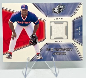 Camiseta Juan Díaz 2001 Upper Deck SPX Prospect #123 Boston Red Sox - Imagen 1 de 3