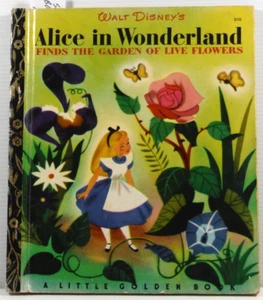 A Little Golden Book Alice In Wonderland Walt Disney 1973 HC vintage children's - Picture 1 of 12