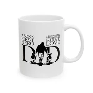 Keramiktasse für Papa, Geschenk zum Vatertag, Geburtstag, Bester Papa aller Zeiten Tasse - Bild 1 von 5