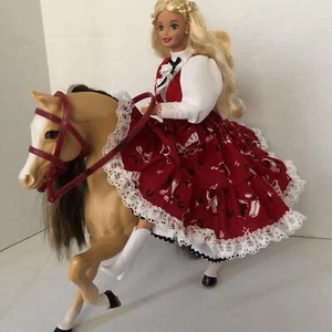 OOAK Dress Mattel Western Barbie w/Western Horse Square Dance - Picture 1 of 12