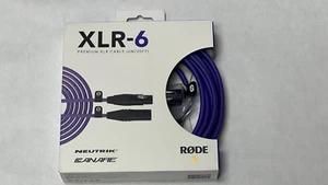 Rode XLR-6 Premium XLR Cable 6m, 20ft. Purple XLR6M-PU UPC 698813010172 - Picture 1 of 2