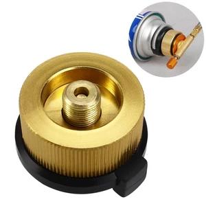  Adaptador de propano de camping conector de boquilla de gas de cobre quemador conexión de botella - Imagen 1 de 7