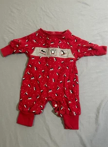 Vintage Gymboree Premie Red Penguin Winter Einteiler - Bild 1 von 3