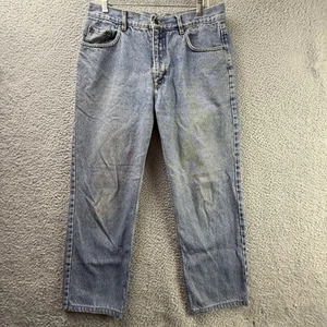 Jeans De Colección Levis 501 Para Hombres 34x36 Azul Denim Pierna Recta Algodón EE. UU. Ropa de Trabajo - Imagen 1 de 22