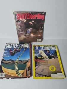 TRANSWORLD SKATEBOARDING MAGAZINE JANUARY, MAY 1990 & SEPTEMBER 1991 LOT OF 3 - Picture 1 of 5
