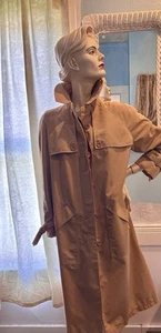 Vintage Misty Harbor Dusty Rose Mauve 70s Mariner III Trench Coat Women's sz. 16 - Picture 1 of 11