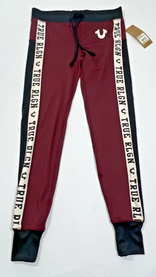 Leggings ajustados True Religion Panel para mujer’s S rojo borgoña pantalones nuevos con etiquetas elásticos Foto 1 de 4