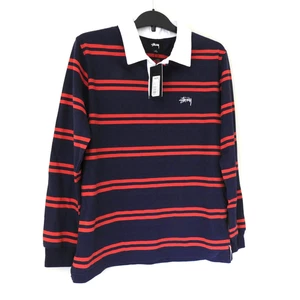 Camisa Polo Stussy Rugby Para Hombre Pequeña Desmond NUEVA - Imagen 1 de 15