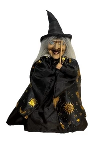 De Colección Ganz Animado 13" Bruja Cacareando Rojo Iluminar Ojos Halloween Risas - Imagen 1 de 11