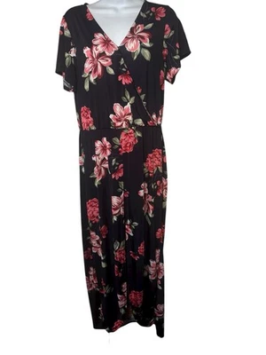 No Comment Xlg Floral Romper Maxi Dress Wedding Shower Party Date Night  - Image 1 of 4