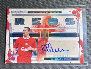 Michael Owen 2024-25 Impeccable EPL Liverpool FC Club History Auto /92 Reds SSP - Picture 1 of 2