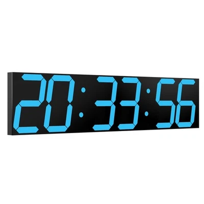CHKOSDA Digital Wall Clock, Extra Large LED Digital Clock with Auto-Dimming - Image 1 of 4