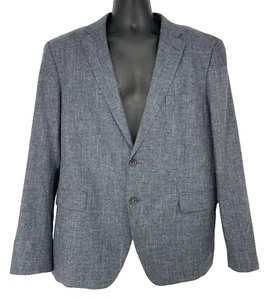 Rodd Gunn Officina Marlane men 2XL Blazer Sport fit Jacket grey Herringbone coat - Picture 1 of 14