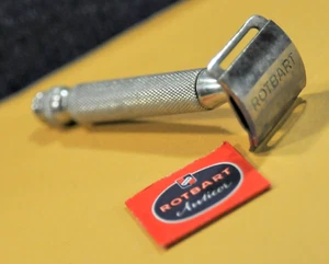 "Rotbart" Anticor Hornhauthobel DE Barley Brass Vtg German c.1958's Safety Razor - Imagen 1 de 10