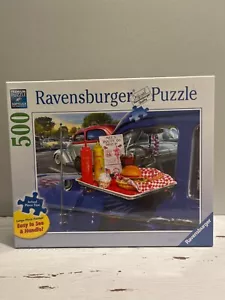 2017 Ravensburger 500 Piece Puzzle "Drive-thru Route 66" #82400 19.5" X 14.25" - Picture 1 of 8