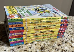 Scholastic Geronimo Stilton Book Set The First 10 Books #1-10 Paperbacks - Picture 1 of 4