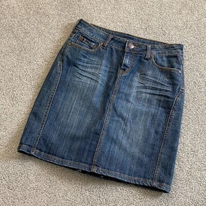 - MNG Jeans Mango Classic Style Denim Skirt 80's US4 Euro36 - Picture 1 of 9
