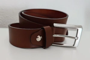 ROVER & LAKES Herrengürtel 105 cm Gürtel Herren braun Echtleder wie neu TOP - Bild 1 von 3