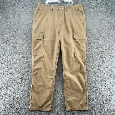 True Religion Cargo Pants Mens 33x32 Khaki Casual Loose Fit Beige Streeetwear - Image 1 of 4