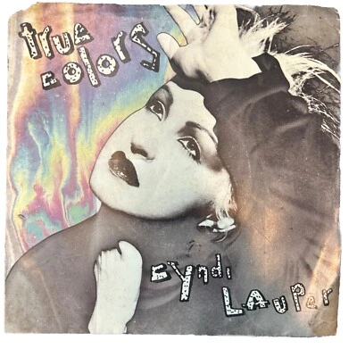 Cyndi Lauper True Colors w/ Pic.Sleeve  45RPM 7" Very Clean! - Image 1 of 4