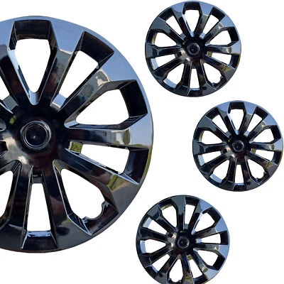 Cubiertas de rueda de 16" tapacubos 4 piezas para Subaru Forester negro Foto 1 de 4