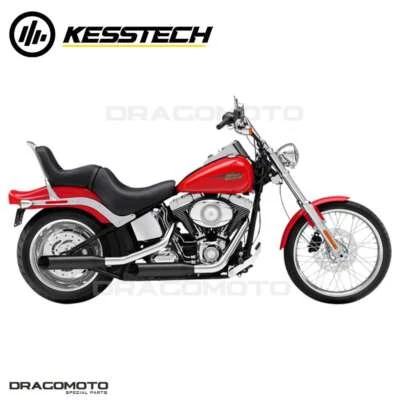 Harley FXSTB 1584 Softail Night Train 2007-2009 Auspuff KESSTECH Schwarz 7021... - Bild 1 von 4